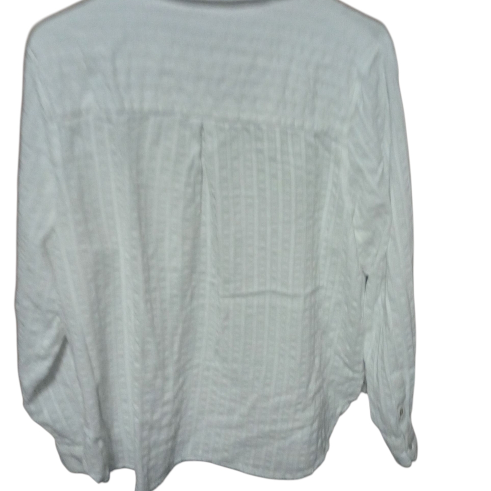 Lucky Brand White Button Down Shirt XL | Women’s Classic Work Top - Picture 5 of 5